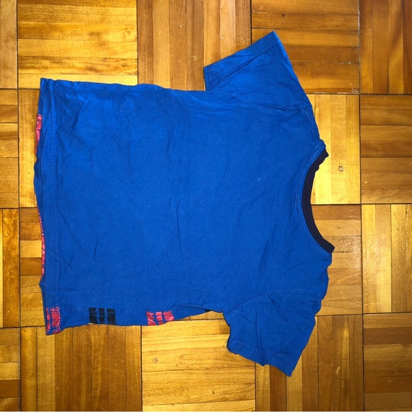 Blue and Red Kids Striped T-Shirt - Picture 4 of 4